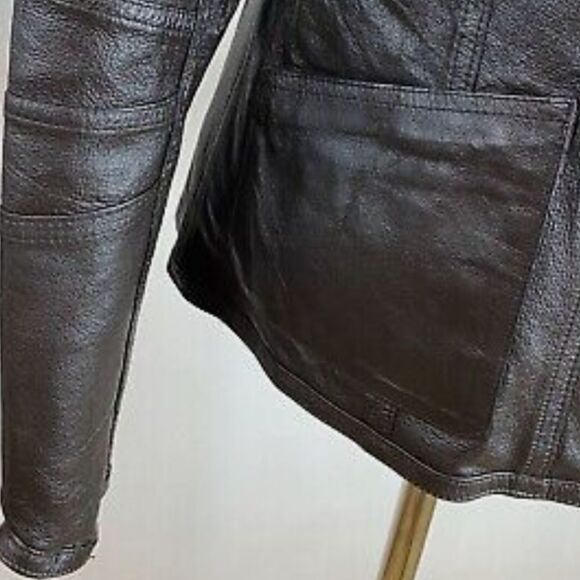 Chico's Reversible Leather Jacket  - Picture 6 of 10